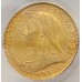 AUSTRALIA 1893 . ONE 1 SOVEREIGN . SYDNEY . GOLD . SLABBED